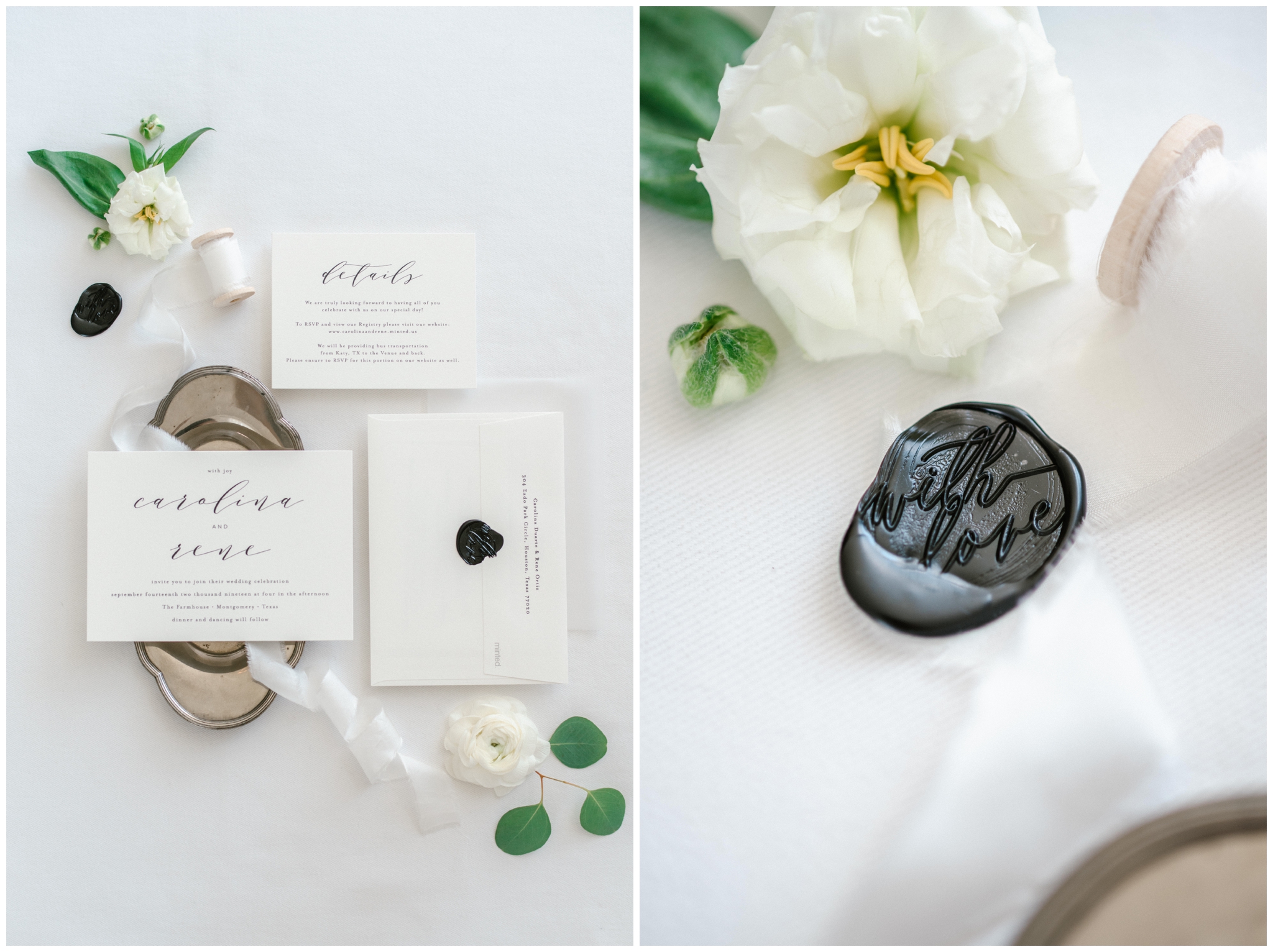 Modern stationary and wedding invitations from Minted | Joslyn Holtfort Photography
