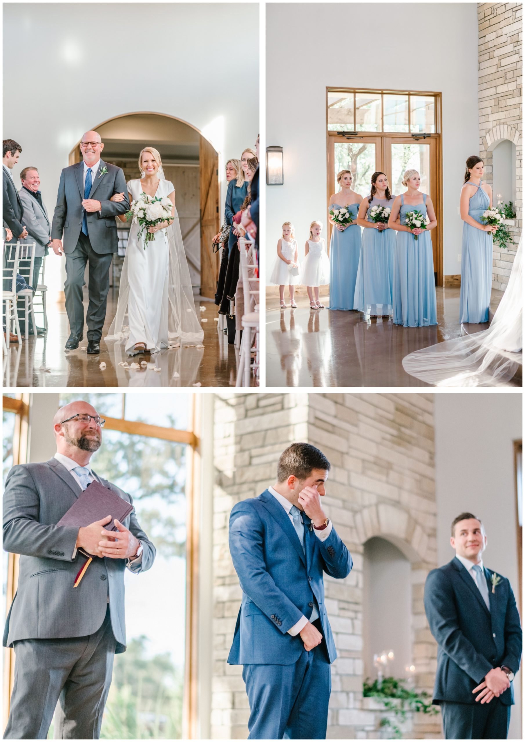 Fall wedding ceremony at Canyonwood Ridge in Austin Texas | Joslyn Holtfort Photography