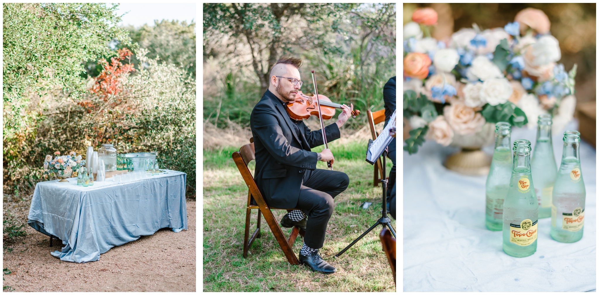 Fall wedding ceremony at The Greenhouse at Driftwood in Austin Texas | Joslyn Holtfort Photography