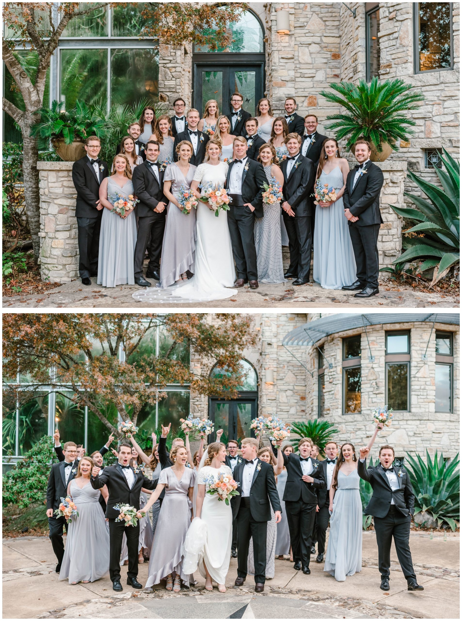 Fall wedding ceremony at The Greenhouse at Driftwood in Austin Texas | Joslyn Holtfort Photography