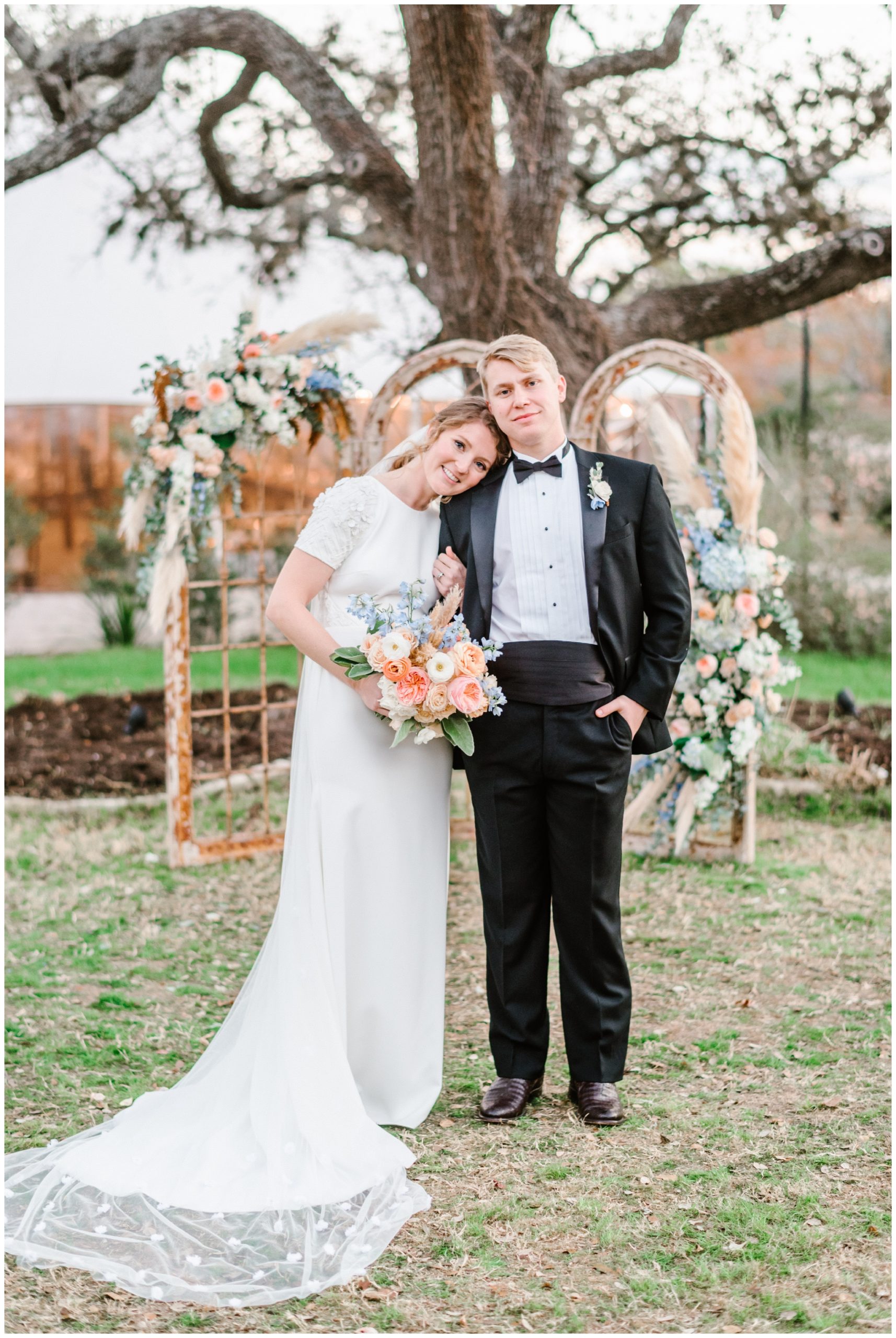 Bride in a crepe down by Sarah Seven | Joslyn Holtfort Photography