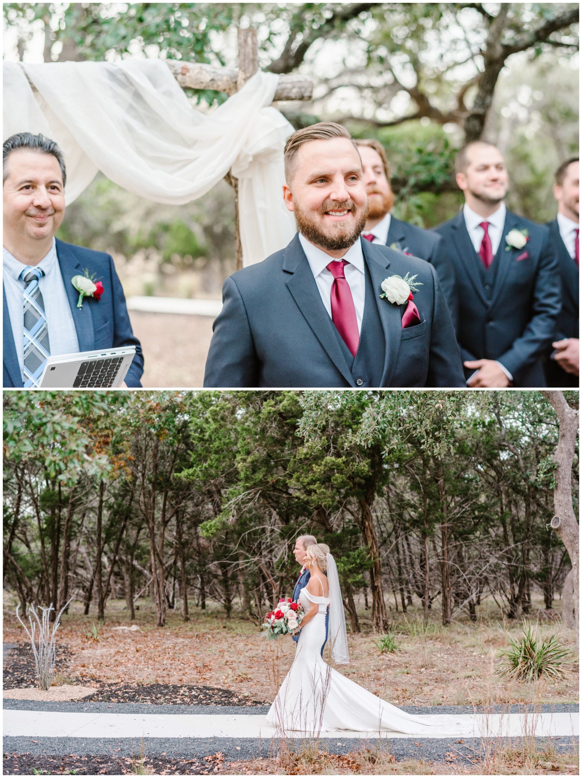 Cedars Ranch Wedding Ceremony outdoors light and airy wedding photographer, Joslyn Holtfort Photography