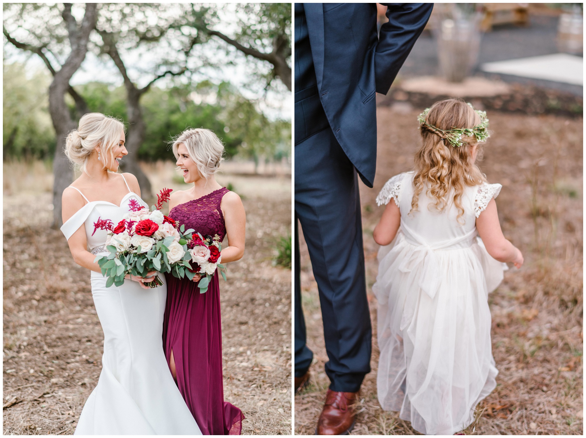 Flower girl dress and flower crown ideas, Joslyn Holtfort Austin Wedding Photographer