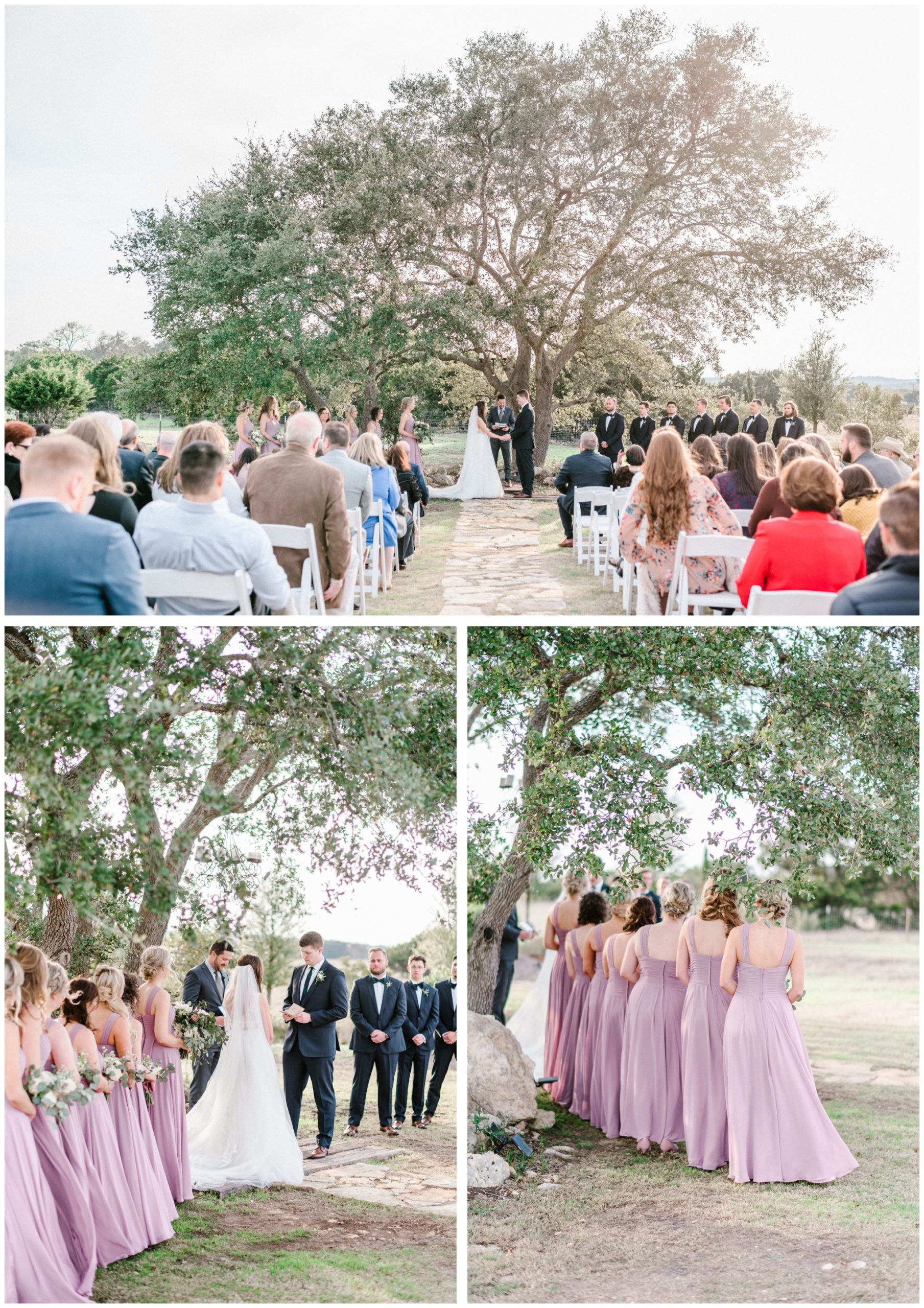 Hayley and Riley’s wedding ceremony at Cricket Hill Ranch