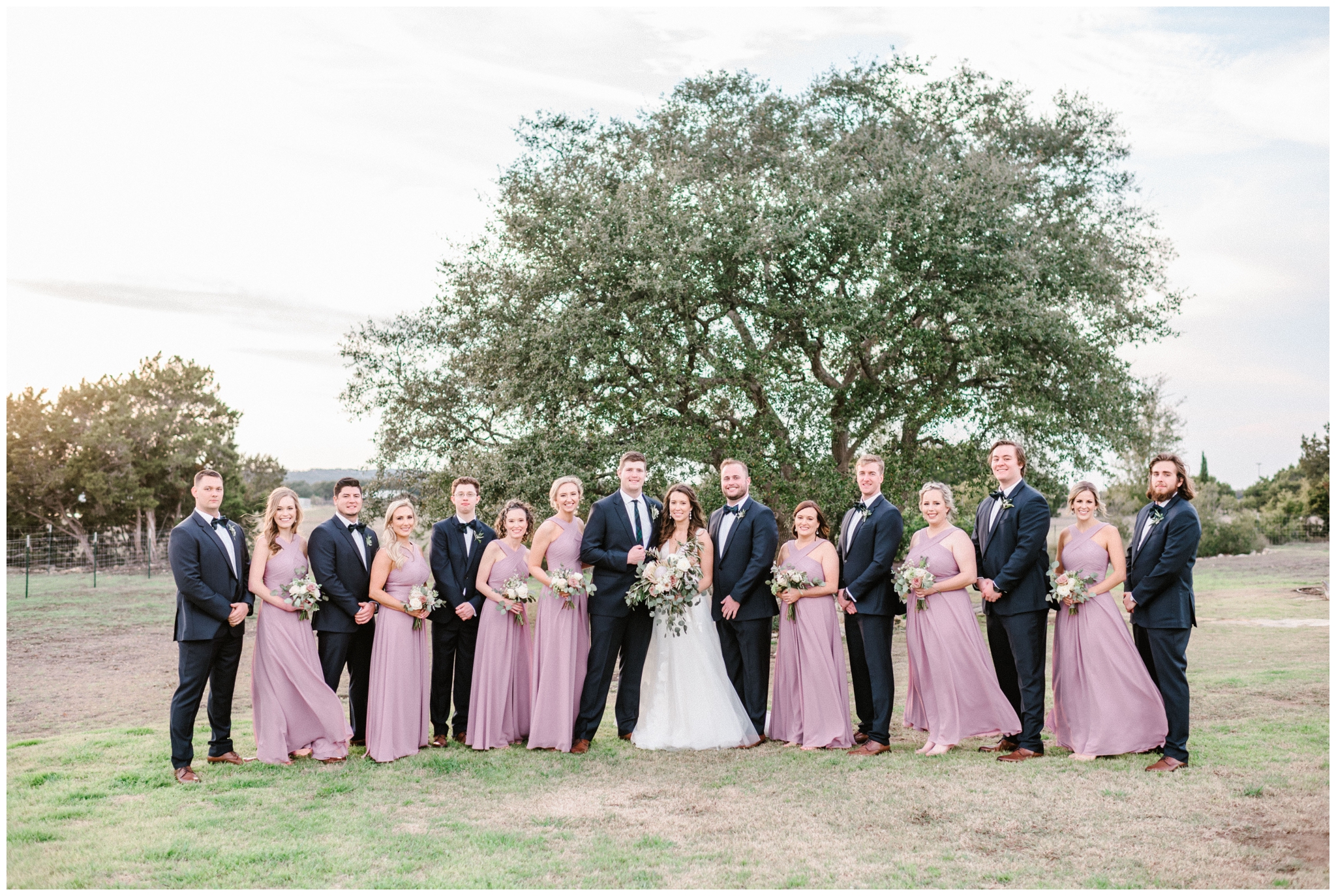 Lavender and green winter wedding