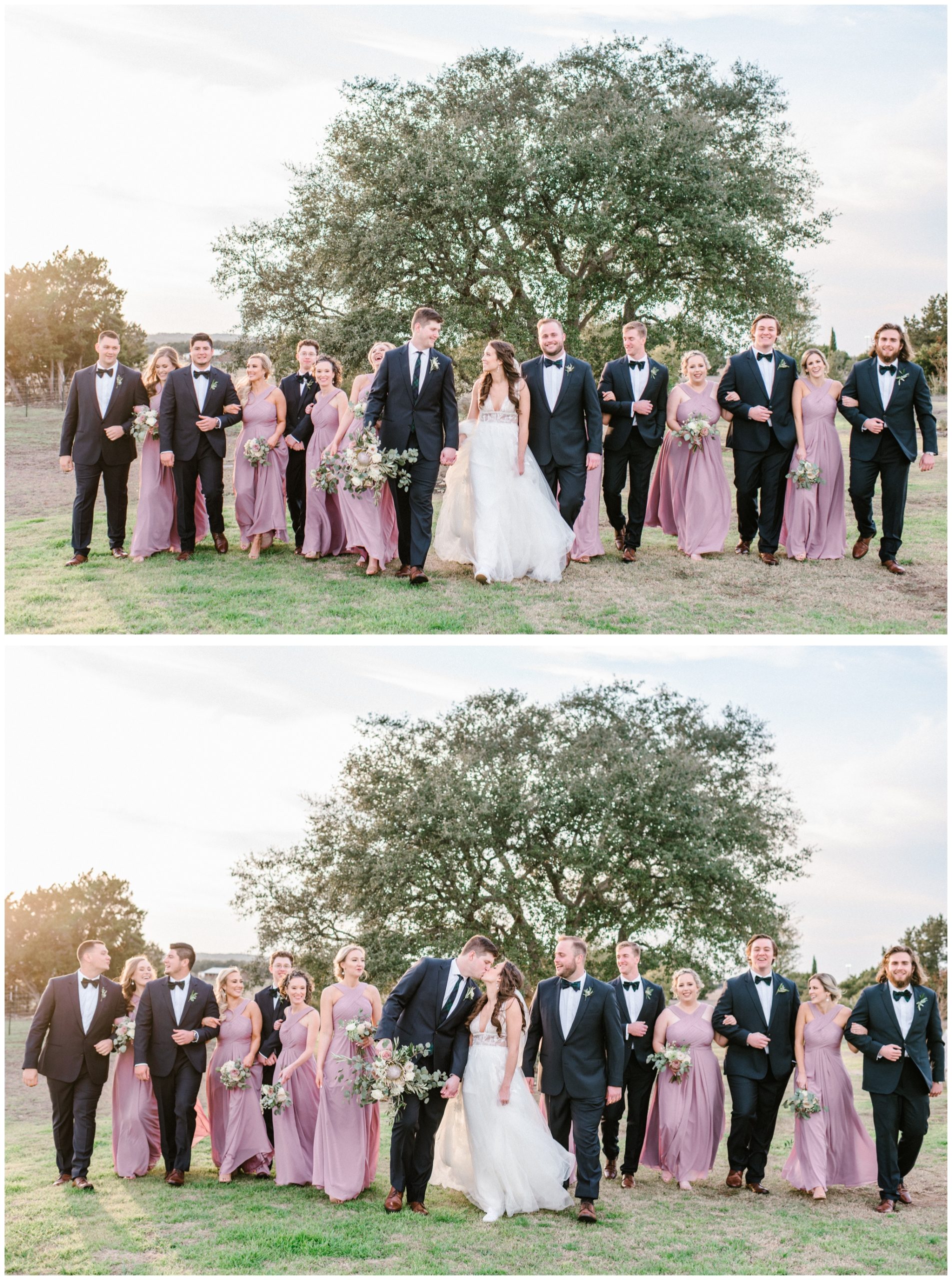 Lavender and green winter wedding