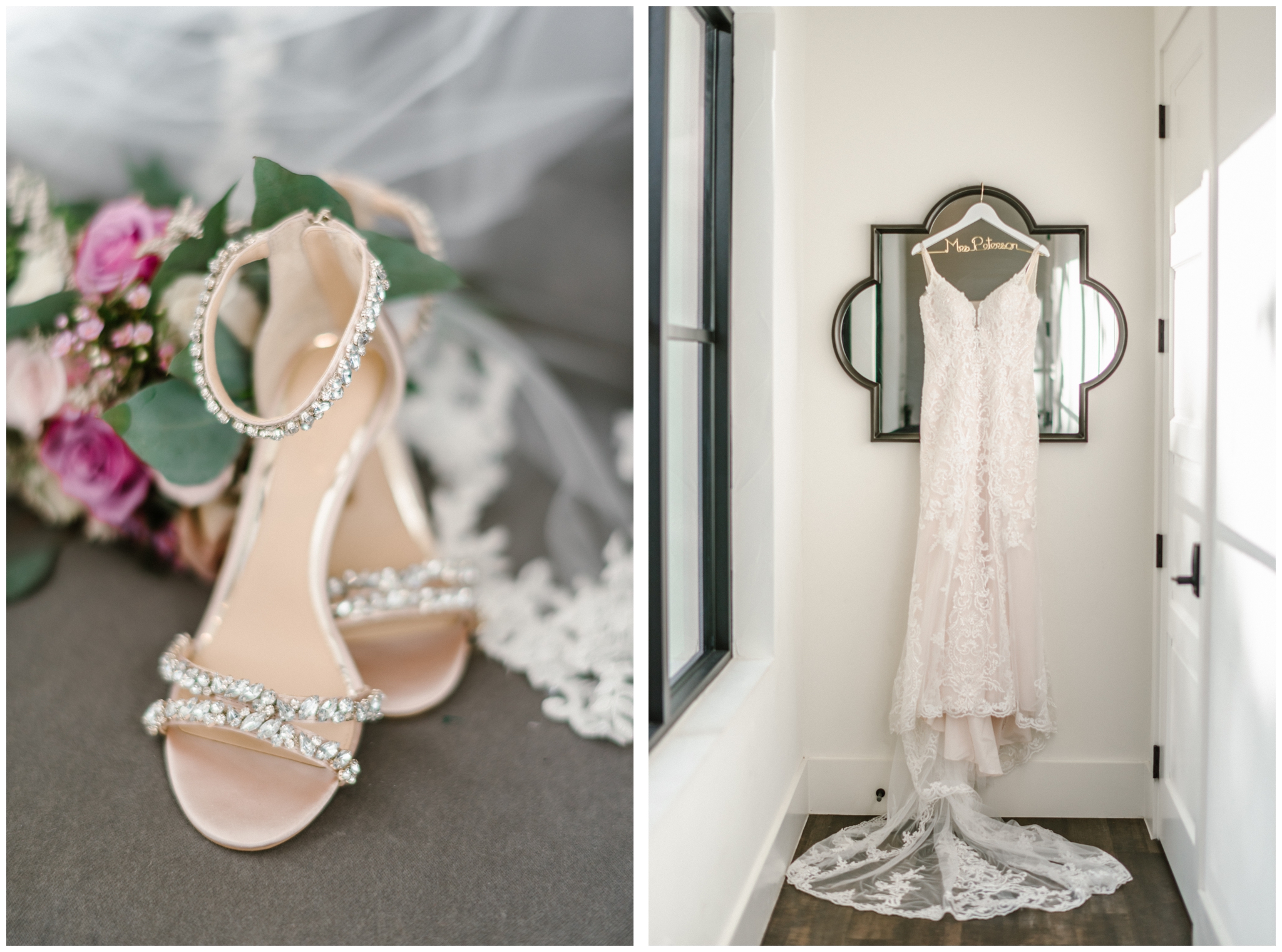 Sparkle wedding heels