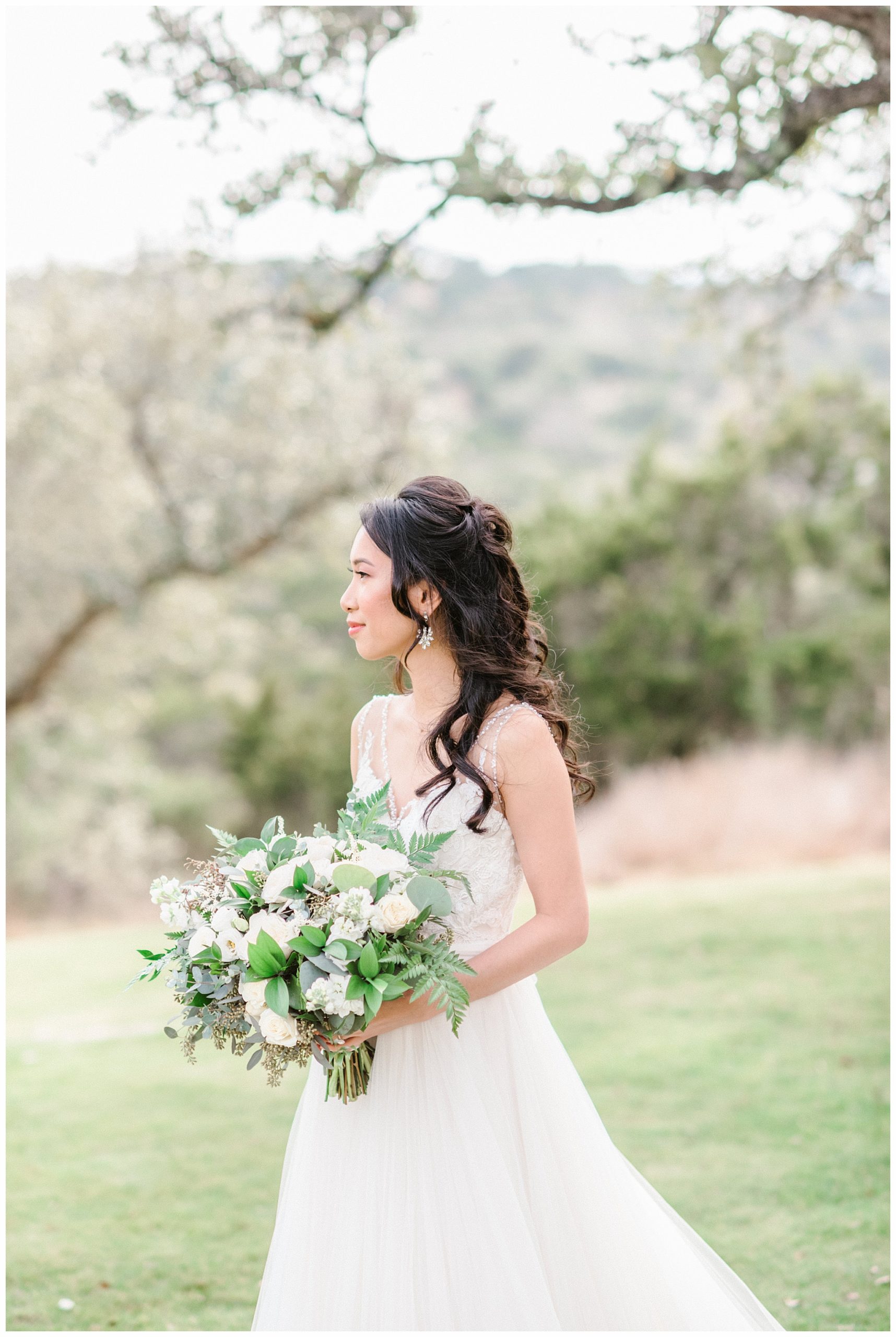 Beautiful Bride with Loose Curls