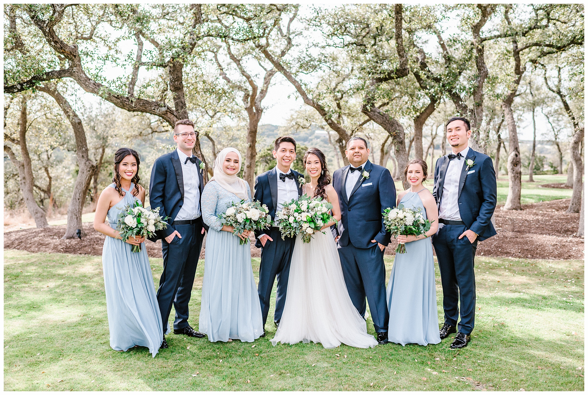 Classic Blue Wedding Party
