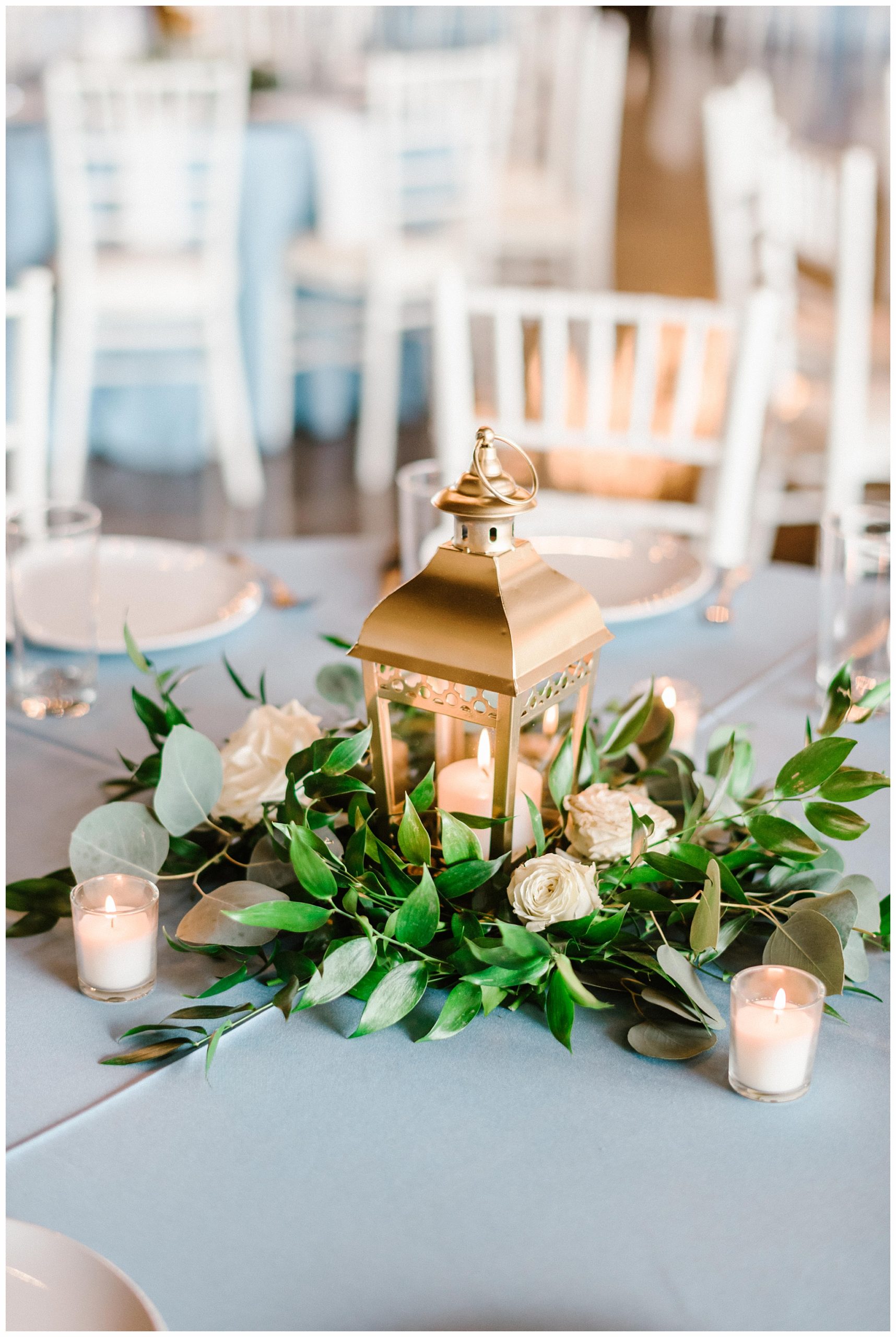 Gold Lantern Table Decor with a Warm Glow